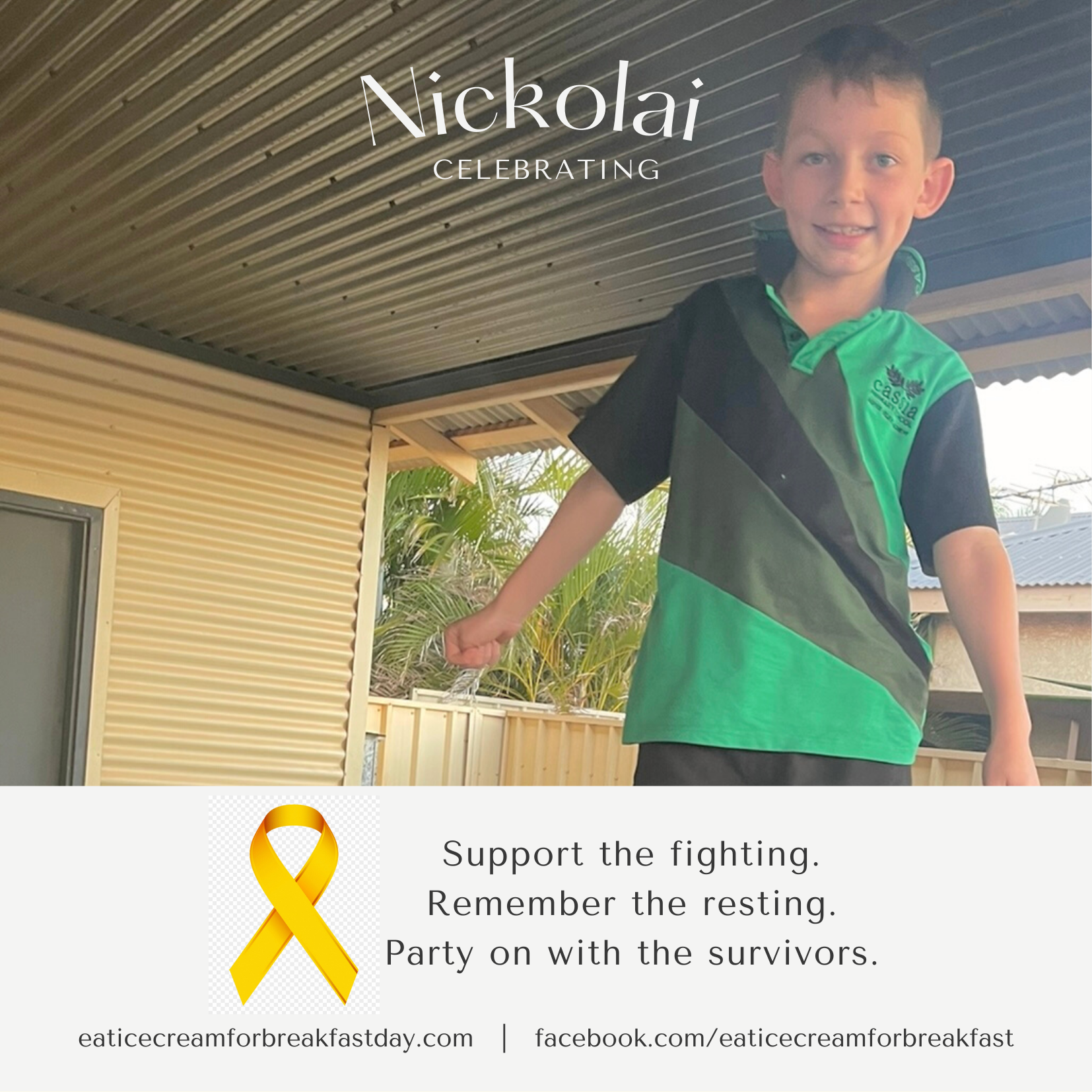 Nickolai is Celebrating – Eat Ice Cream For Breakfast Day